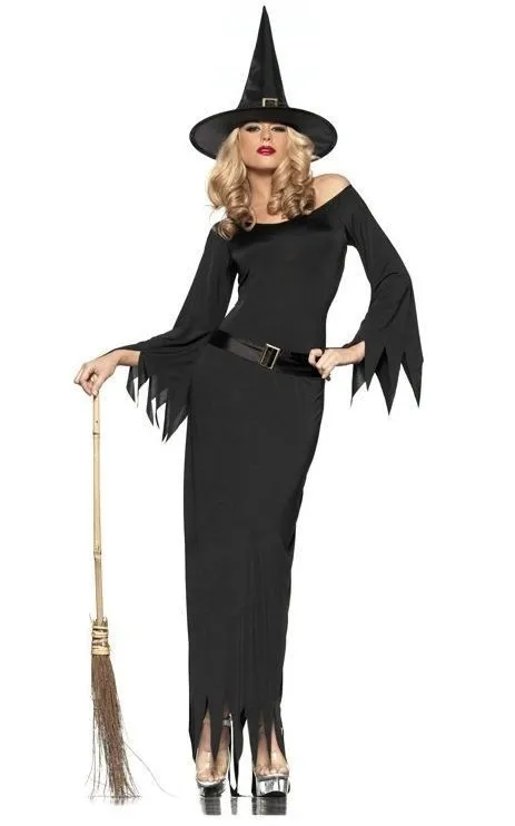 Эротический костюм ведьмы Deluxe взрослых женщин волшебный момент костюм ведьма Хэллоуин нарядное платье 3S1274