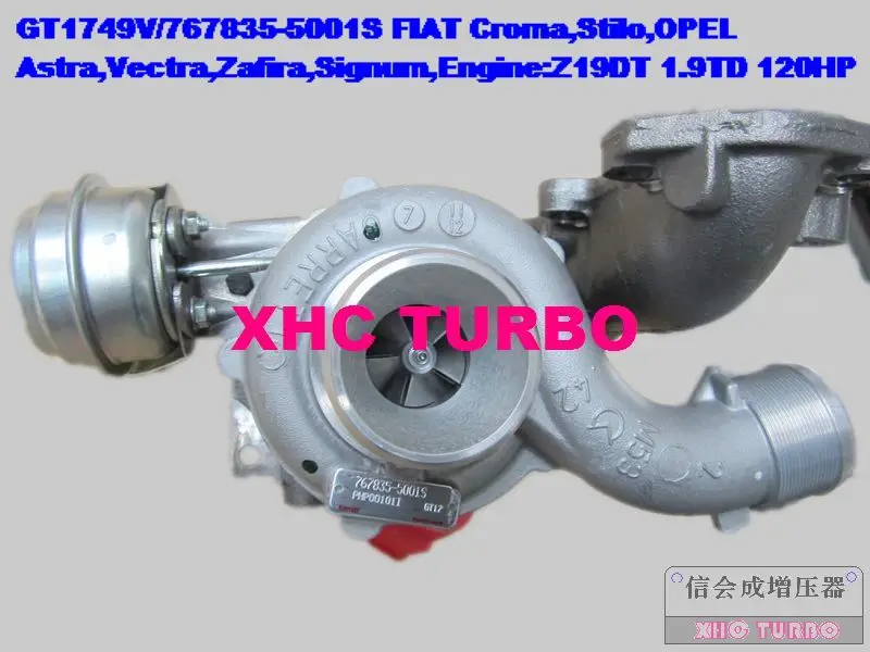 GT1749V/767835 755042 755373 Турбокомпрессоры для Fiat Croma, Stilo, Opel Astra, Vectra, Zafira, signum z19dt 1.9td 120hp 2004