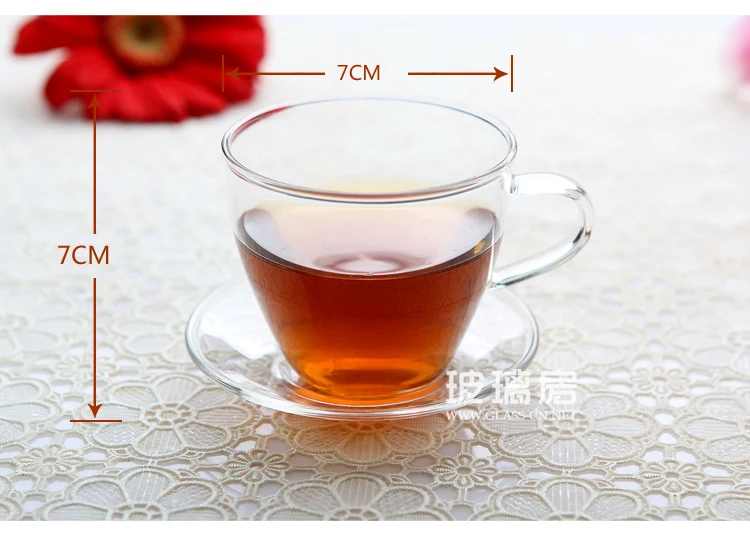 150 мл стеклянная чайная чашка с блюдцем Gongfu Цветочная чайная чашка чайный горшок набор кофе чайный набор