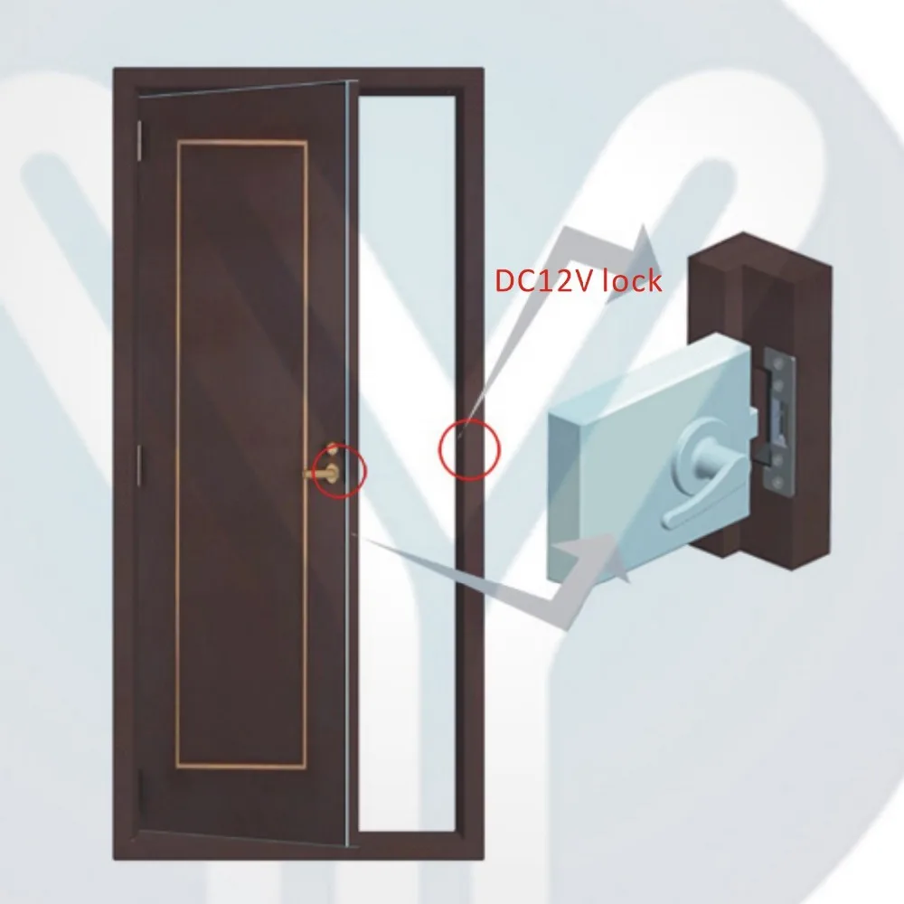 Высокое качество DC-12V деревянная дверь специальный катодный замок/электронный дверной замок крюк(NO/NC