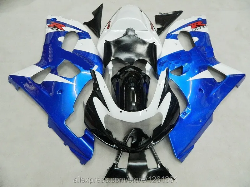 Инъекции обтекатель синий белый для SUZUKI 2001 2003 GSXR600 GSXR750 K1 01 02 03 GSXR 600 750 GSXR600 750 01 02 03 Обтекатели Наборы