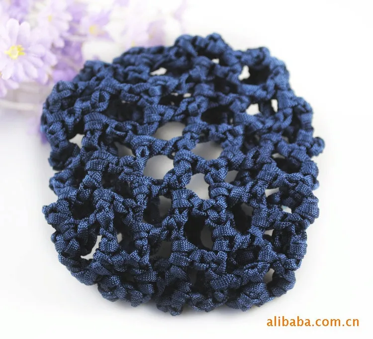Best продаж Модные эластичные крючком волосы Snood булочка крышка сетку Балетные Костюмы Танец катание сетки Бун Обложка