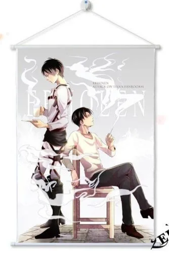 Домашний декор Shingeki no Kyojin/Attack on Titan eren Levi плакат настенный прокрутка