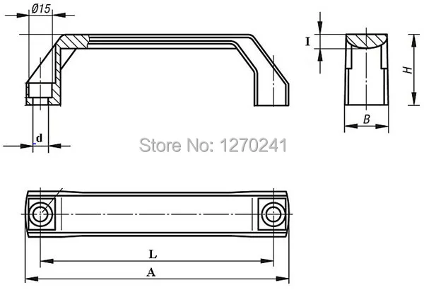 TF02003- L90mm Technopolymer-ручка