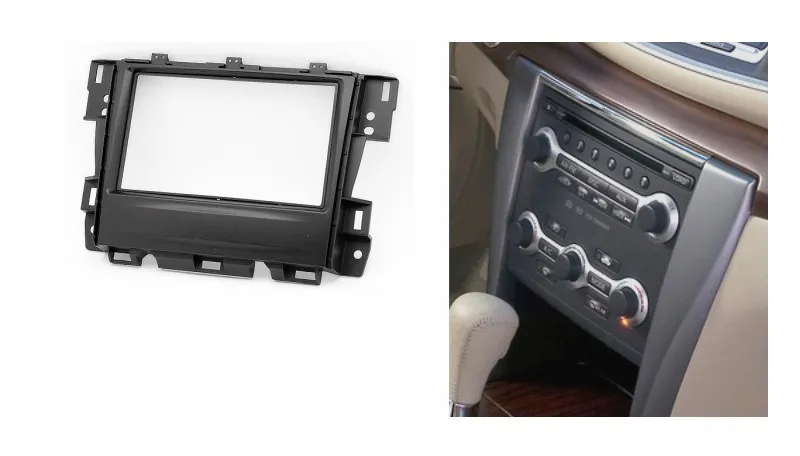 Двойной Din фасции для NISSAN Teana 2008-2012 радио DVD стерео панель приборная Установка отделка Набор фасций лицевая рамка