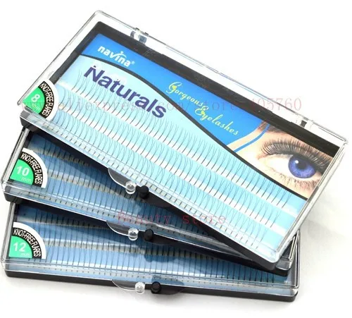 Очаровательные lash синие коробки 3 размера D-lash naturals постоянные ресницы из натурального шелка отдельные пучки ресниц закрученные ресницы
