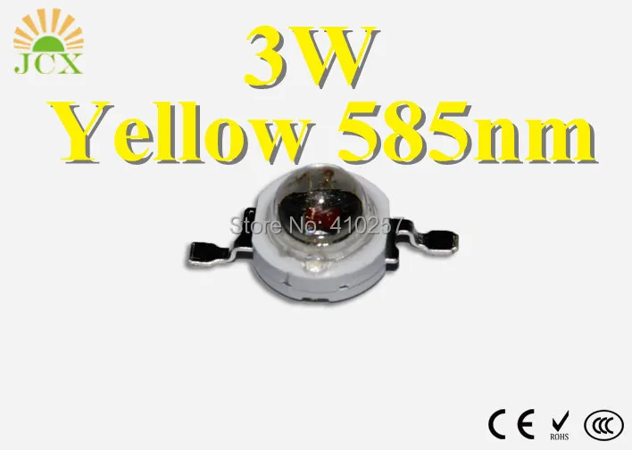 Солнечный свет желтый светодиод 585nm чип = светодиодный излучатель высокой мощности 3 Вт светодиоды