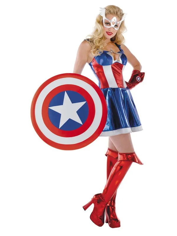 Sexy-Captain-America-Superhero-Dress