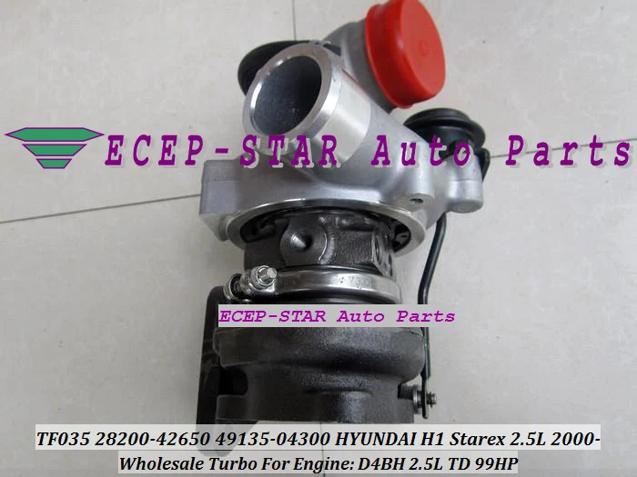 Турбо картридж CHRA Core TF035 28200-42650 49135-04300 49135 04300 49135-04302 для HYUNDAI H1 Starex 2000-D4BH 2.5L