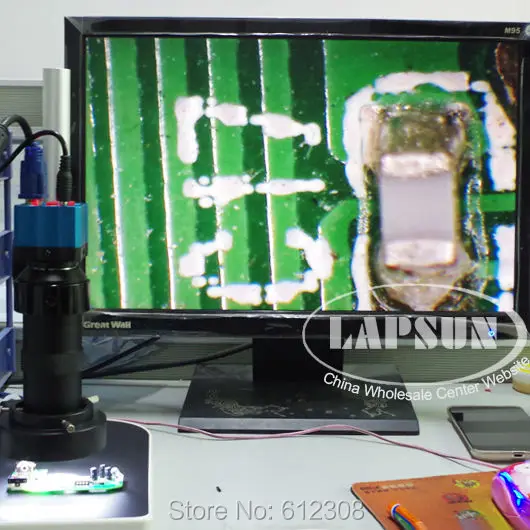 2MP CMOS HD цифровой ИК-пульт дистанционного управления C-mount микроскоп камера Лупа VGA выход для пайки печатных плат лабораторная промышленность Промышленная