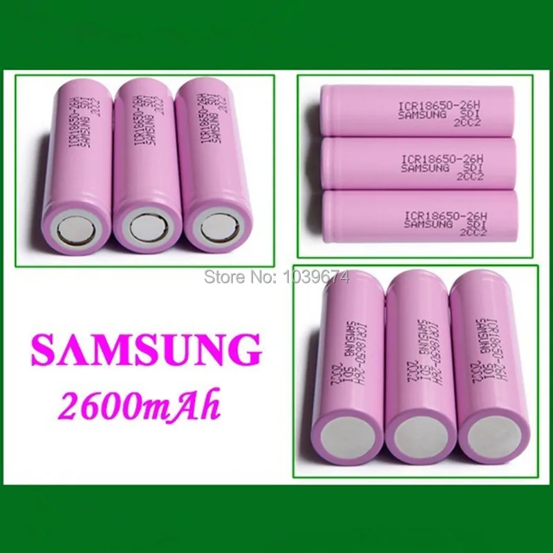 Реальная для SAMSUNG ICR 18650-26FM 2600mah литий-ионная аккумуляторная батарея