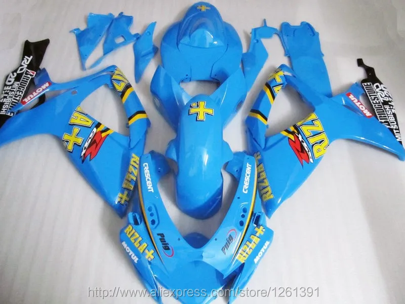 Обтекатель синий полный обтекатель для SUZUKI GSXR600 750 GSXR600 GSXR750 GSX-R600 750 K6 06 07 2006 2007 body kit