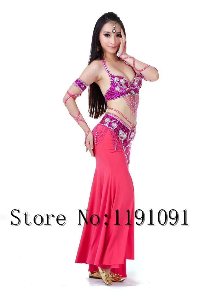 Одежда для индийского беллиданса, 3 компл. Размера S / M / L, 10 цветов 700#