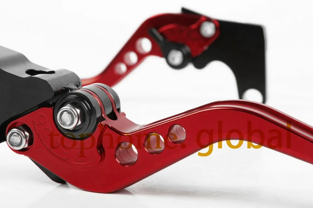 Красный для Honda CBR 600 F2, F3, F4, F4i 1991-2007 1992 Руль с ЧПУ тормоза сцепления Рычаги Короткие тормозные наконечник ручки