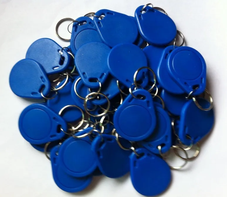 100 шт./лот UID сменный NFC IC tag rfid Брелок 1k S50 13,56 МГц записываемый ISO14443A