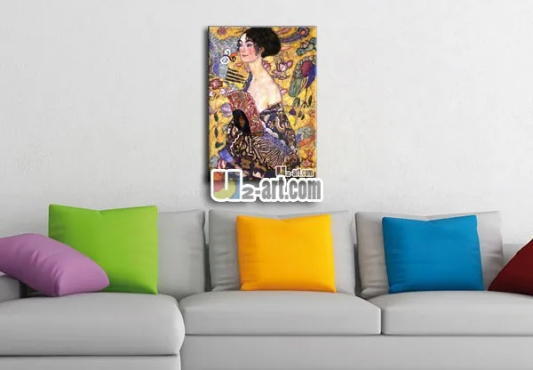 Beautiful wall art canvas by Gustav Klimt paintings for modern living room decoration oil painting