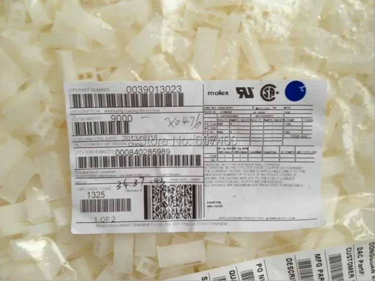 0039013023 штекер 2POS VERT DUAL 3901-3023 разъемы 39013023 корпусов новые и оригинальные запчасти 39-01-3023