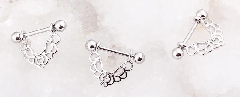 14G кольца для сосков сосок пирсинг тела пирсинг Jewelry6pcs/лот