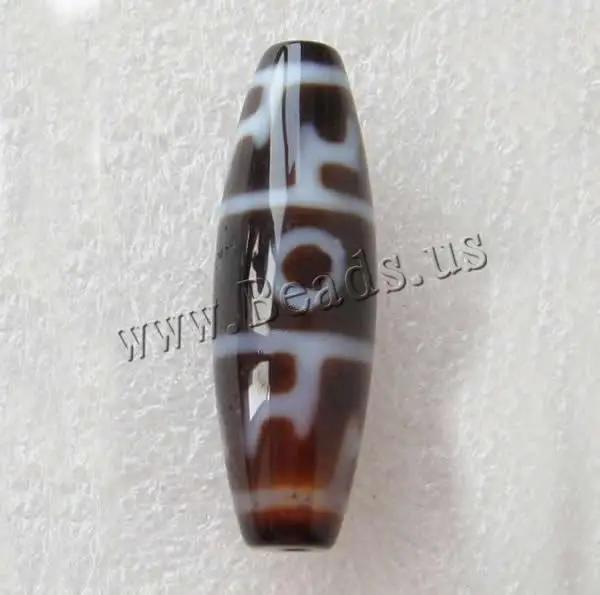 Природный Тибетский agatedzi BeadsJewelry заготовок, Овальные, aaa Класс, 12x38 мм, отверстие: приблизительно 2 мм, 5 шт./лот, Продавец много