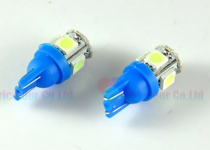 Autoec T10 5smd 5050 158 168 194 W5W авто светодиодные Габаритные огни лампы накаливания Ice Blue 300 шт.# lb92