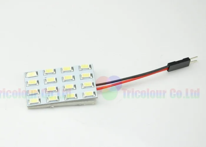 AutoEC 16SMD светодиодный 16smd 5630 smd комнатный свет автомобильная светодиодная панель лампа внутренняя комната купольная лампа с 2 различными адаптерами# LL25