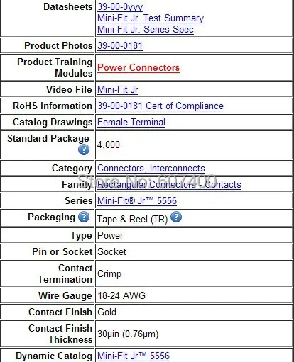 0039000181 СОЕД СРОК женщина 18-24awg золото 3900-0181 molex Инструменты для наращивания волос терминалы 39000181 корпуса 100% новые 39-00- 0181