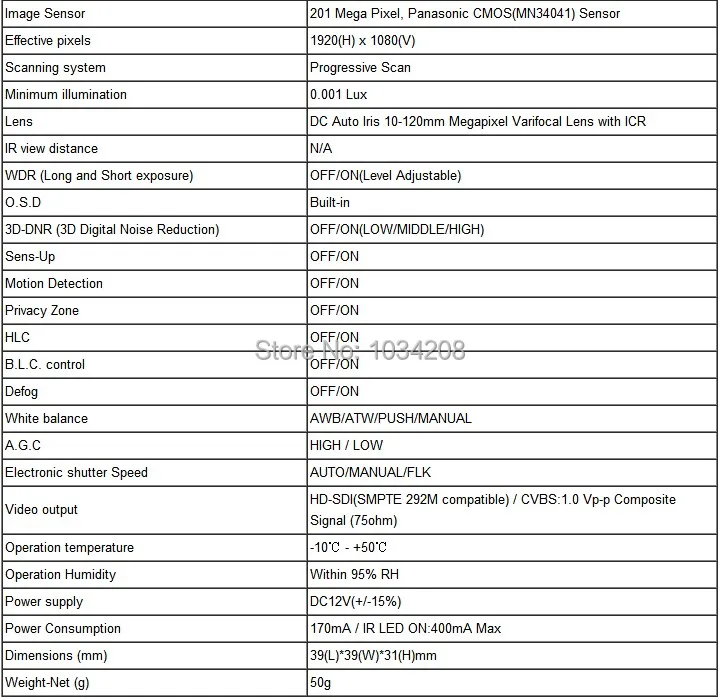 cheap hd sdi camera spec of sdi