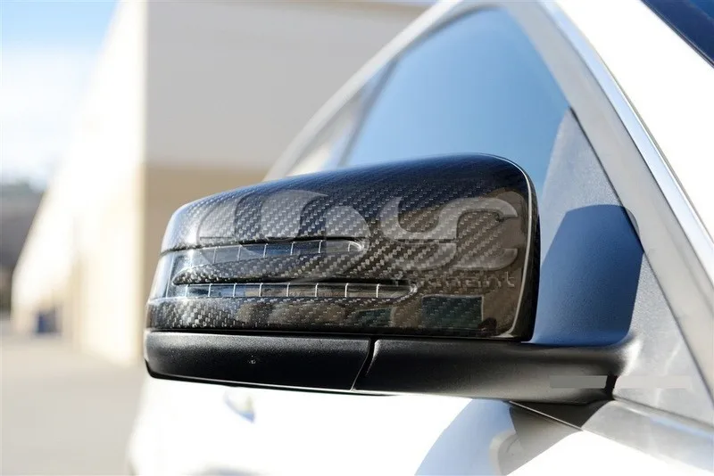 Сменная крышка бокового зеркала из углеродного волокна для 2011-2013 Mercedes Benz W204/W212/W221/W216 и AMG 2008-2012 CLK350
