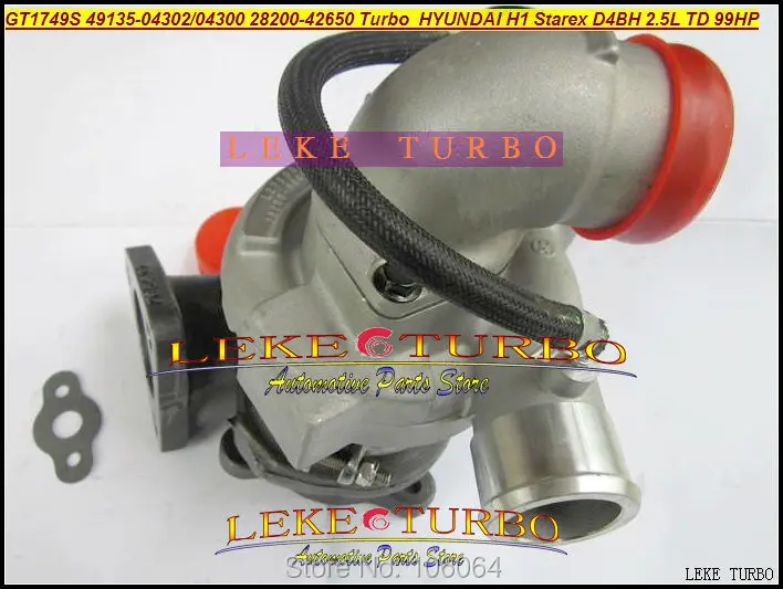 TF035 49135-04302 49135-04300 28200-42650 Turbo Turbocharger For HYUNDAI Commercial Starex H1 D4BH 4D56 A-1 2.5L TD 99HP (1)