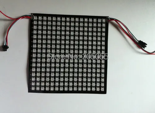 DC5V SMD5050 RGB WS2812B гибкий светодиодный цифровой панельный светильник ws2811 Встроенная светодиодная панель 16*16 пикселей матричный дисплей 256