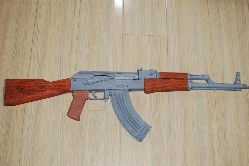 Общая внутренняя структура версия AKM-v2 AK47 Штурмовая винтовка 3D масштабированные Бумажные модели оружия Бумажные модели игрушки для детей и взрослых