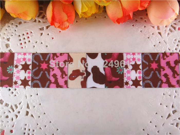 Новое поступление 1 ''(25 мм) diy геометрические напечатанные ленты с рисунком из мультфильма лента diy банты для волос 50 ярдов WQ14052421