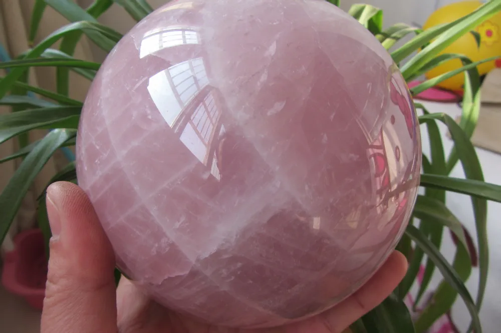 134 мм+ натуральный довольно розовый кварц хрустальный шар BALL ИСЦЕЛЕНИЕ