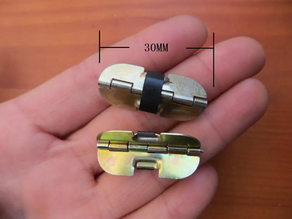 100 шт. 30*9MM1. 2-дюймовый полукруглые деревянные украшения петля с пружинным блоком упаковка декоративные аксессуары Чой покрытием петли