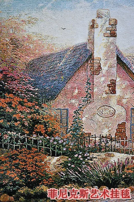 Красивая Флорида деревенский дом статическая пейзаж живопись 138*102 гостиная картины Декоративная настенная вешалка гобелен PT-21