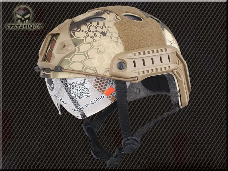 Emerson Тактический шлем с защитными очками для прыжков с парашютом PJ Тип Военный шлем для страйкбола HLD