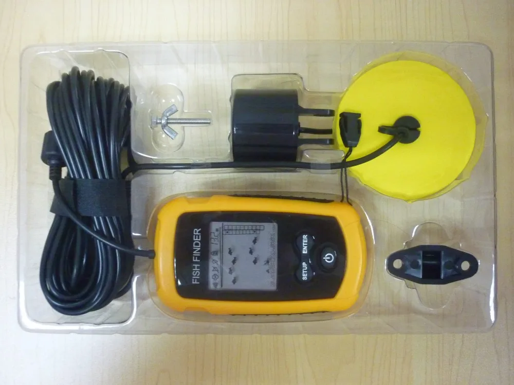 100m Portable Sonar LCD Fish Finder Alarm