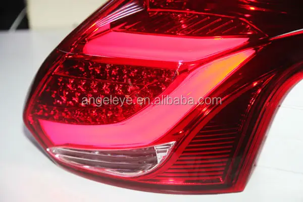 2012- год для FORD Focus 3 Хэтчбек светодиодные полосы задний фонарь задний свет красный цвет TJ Тип