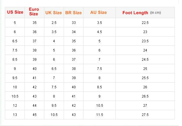 women sheos size