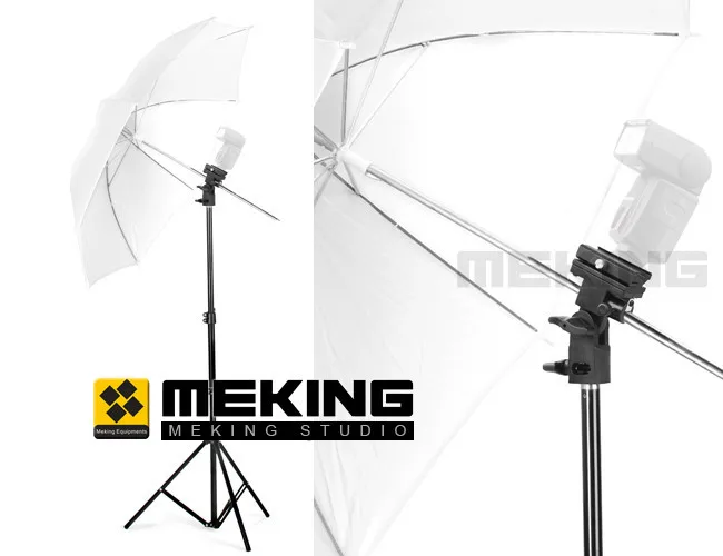 Горячий 2шт Meking Вспышка Горячий башмак Speedlite крепление для зонта держатель Поворотный Светильник Стенд Кронштейн B для триггера Горячий башмак вспышка