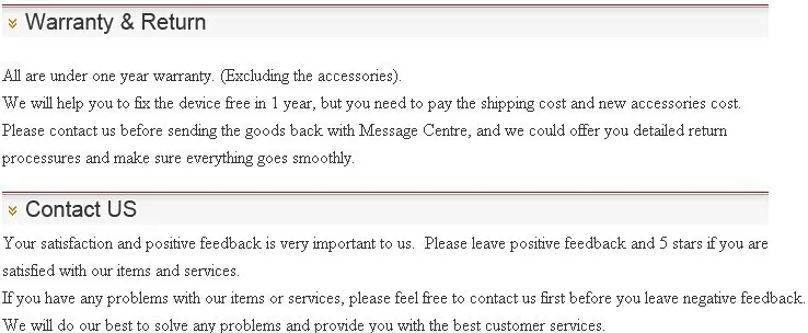 warranty