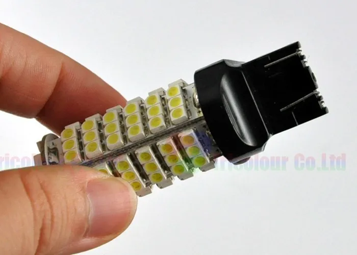 Autoec T20 7440 7443 WY21W W21/5 Вт 1210 3528 102 SMD LED W5W автомобиля сигнал поворота свет лампы авто белый DC12V 100X# LD02