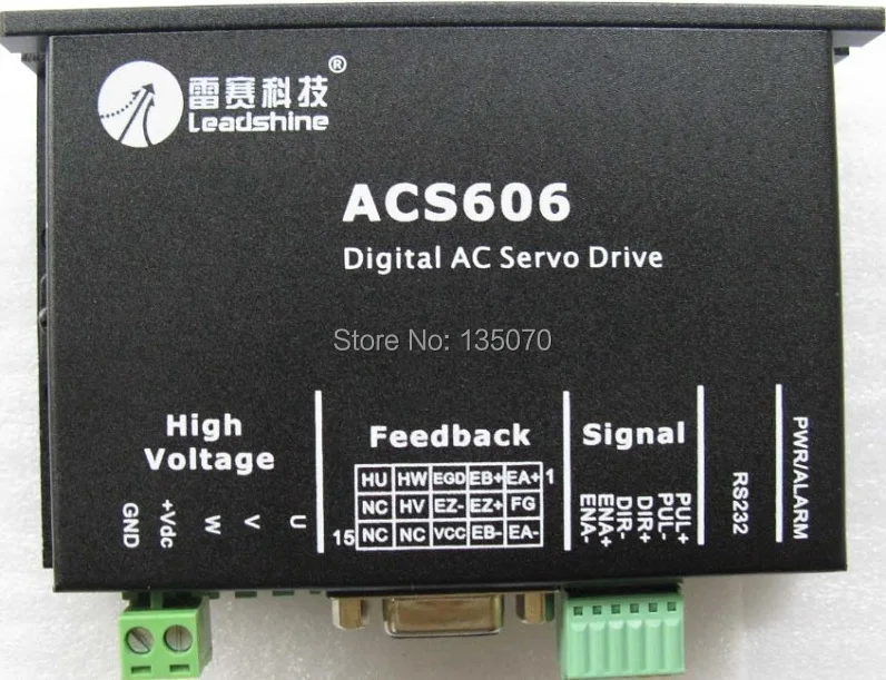 Leadshine dc бесщеточный 36V 180w серво-двигатель в комплекте BLM57180-1000+ ACS606