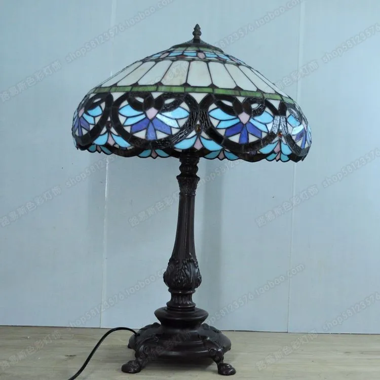 18 Cunxin в форме европейского барокко Tiffanylamps спальня гостиная, украшенные стеклянными барными лампами ретро ностальгия кафе бар