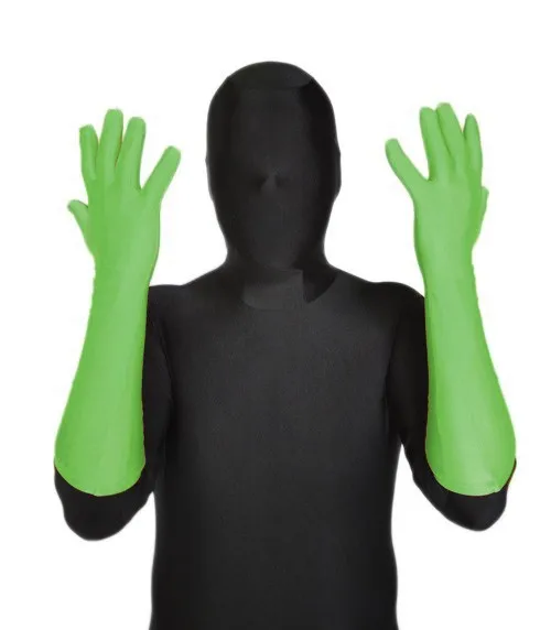 Free Shipping DHL Lycra Spadex Zentai Elbow Zentai Gloves Costume Halloween Party Superhero Size Custom Made (5)
