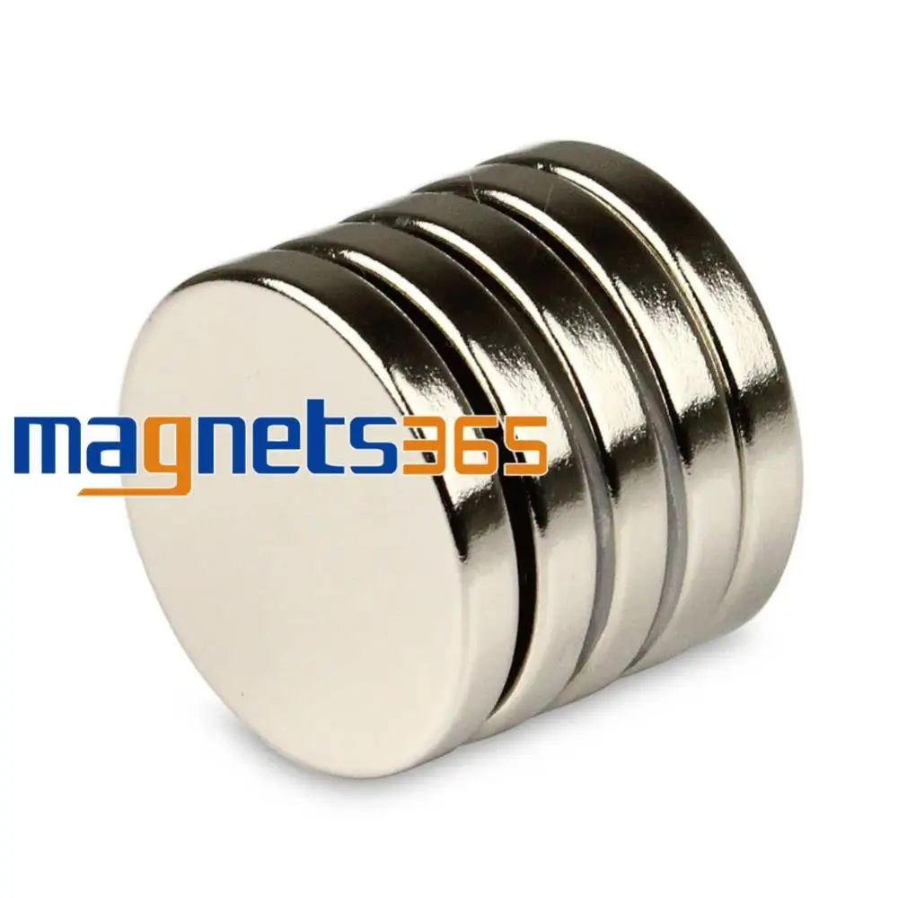 ОМО Magnetics 5 шт. 25 мм x 4 мм N50 Класс Малый диск Круглый цилиндр Редкоземельные Магниты