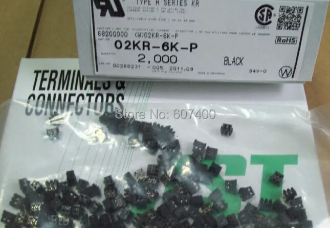 02KR-6K-P черный цвет корпуса Соединители Клеммы корпуса 100% новые и оригинальные детали