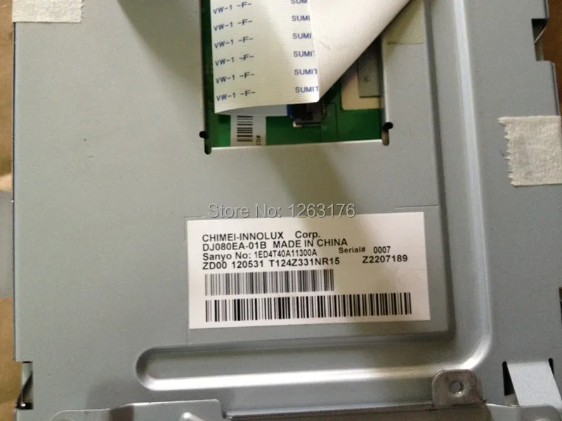 KCVV DHL/EMS DJ080EA-01B " TFT ЖК-дисплей модуль для gps-навигации автомобиля