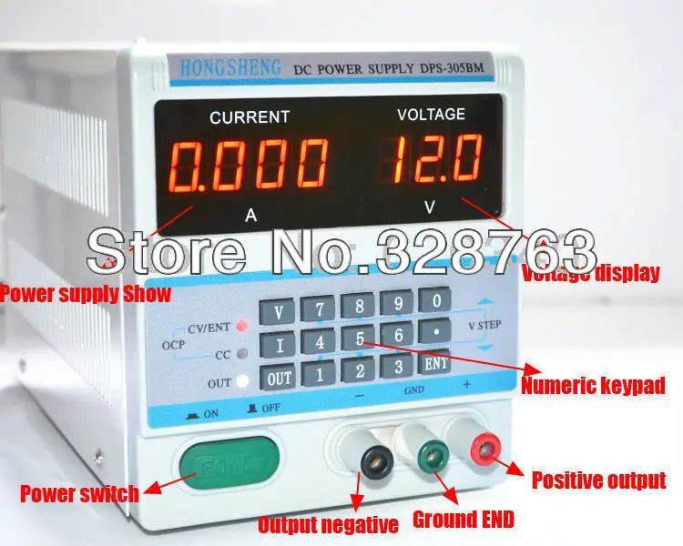 4 Ps Дисплей 220 V/110 V цифровой контроль 30 V 5A DC Напряжение Регулируемый источник питания для ремонта ноутбуков с регулируемым DPS-305BM