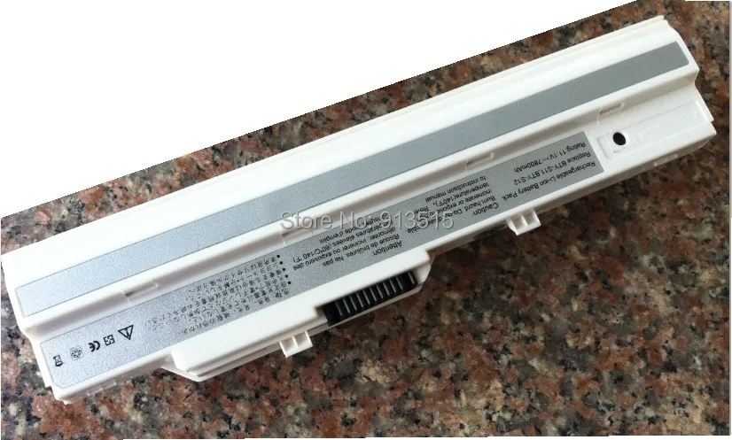 Ноутбук Батарея BTY-S11 BTY-S12 для MSI X100 x100-g x100-l Akoya Mini E1210 wind u100 u90 Wind12 U200 U210 U230 белый 9 ячеек